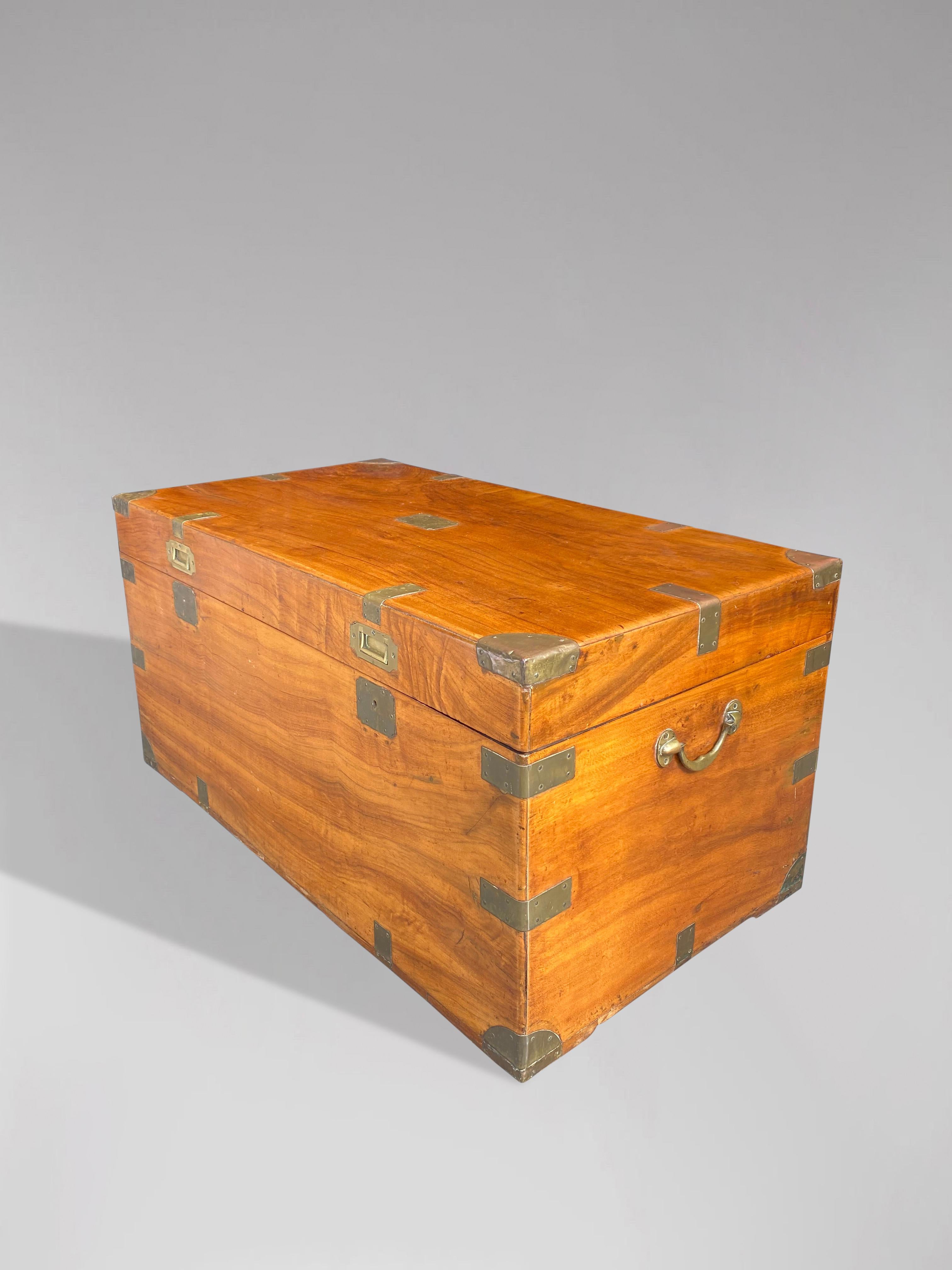Hand-Crafted Late 19th Century Camphor Wood Trunk or Chest
