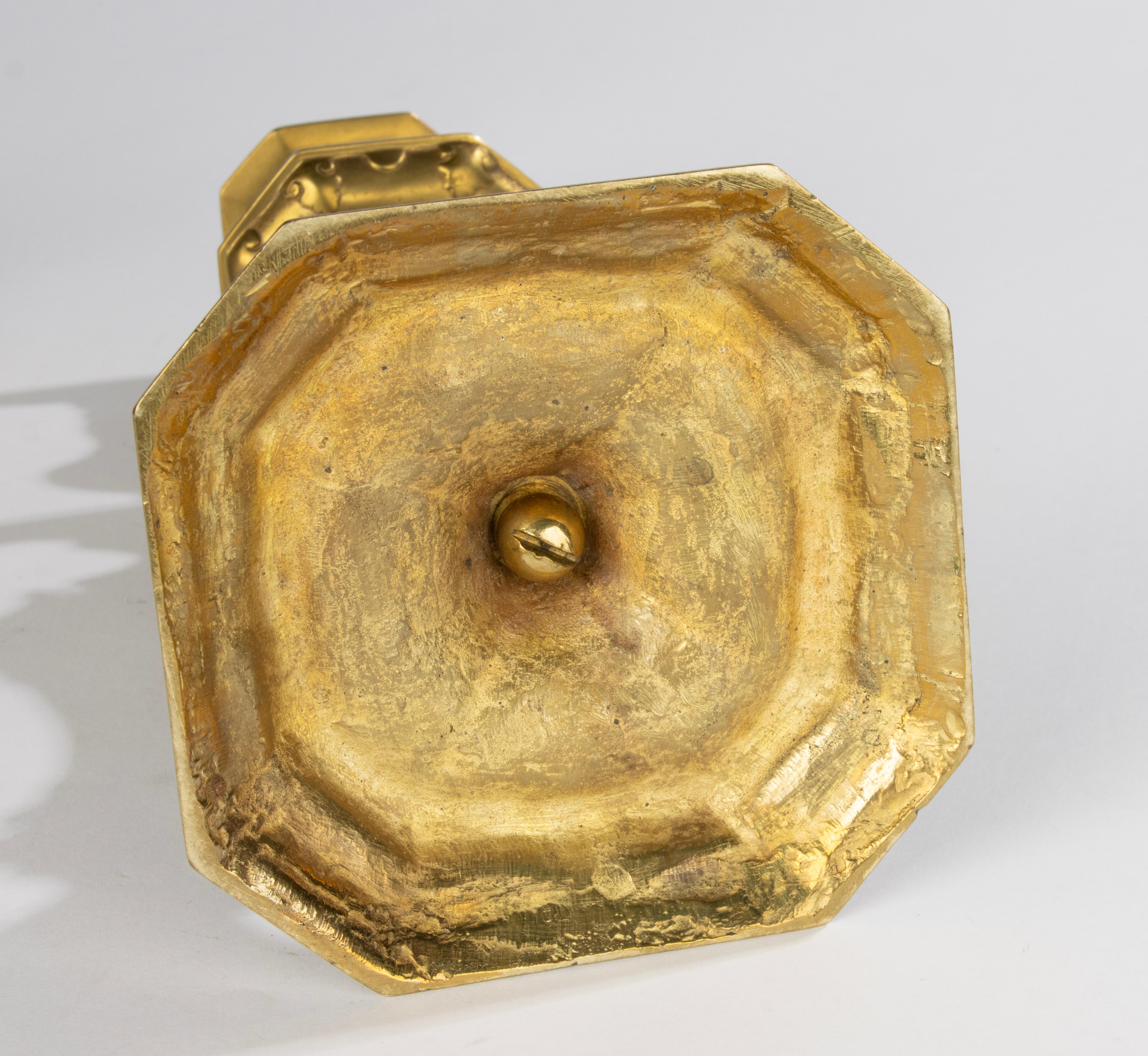 Candelieri della fine del XIX secolo - Bronzo dorato - Stile Regency in vendita 12