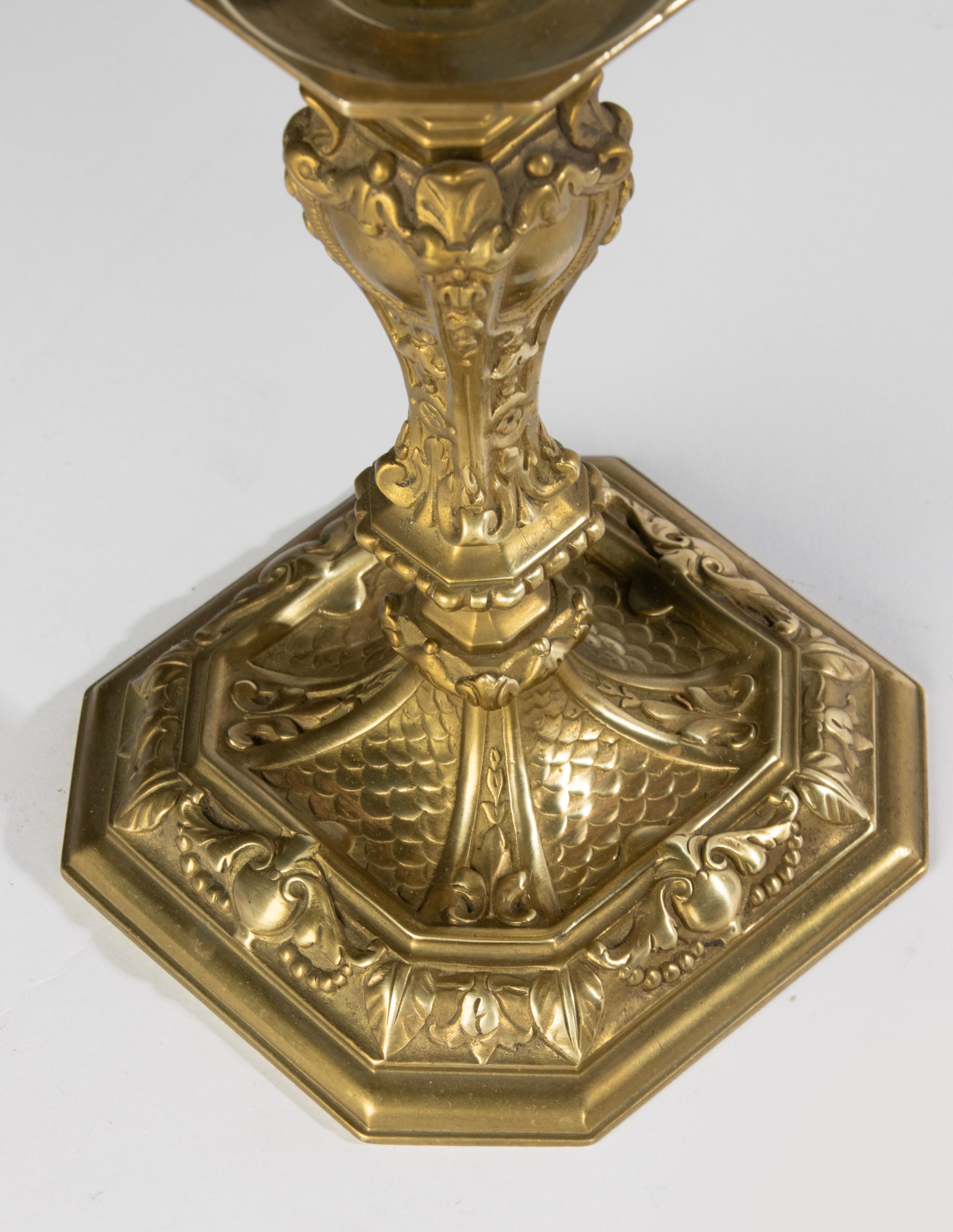 Candelieri della fine del XIX secolo - Bronzo dorato - Stile Regency in vendita 1