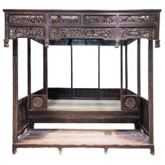 Late 19th Century Canopy Bed from Shanxi, China