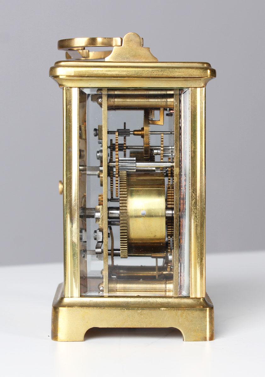 Late 19th Century Carriage Clock, Pendulette de Voyage, sig. Strasbourg, France 1
