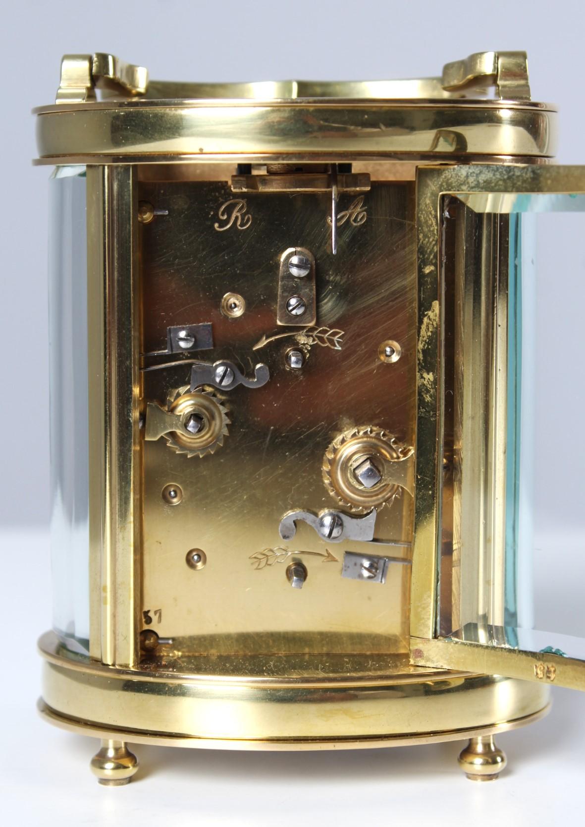 Late 19th Century Carriage Clock, Travel Clock, Pendulette de Voyage, Paris 1890 For Sale 2