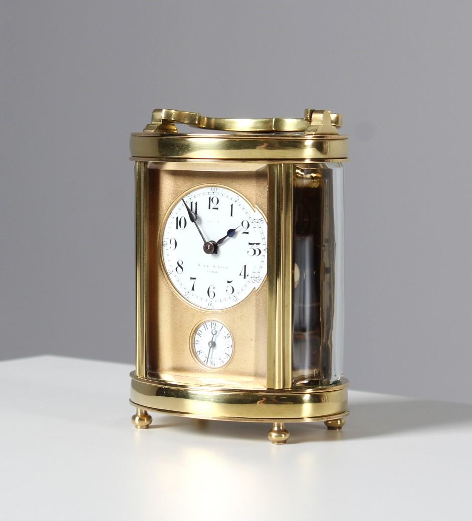 Late 19th Century Carriage Clock, Travel Clock, Pendulette de Voyage, Paris 1890 For Sale 3