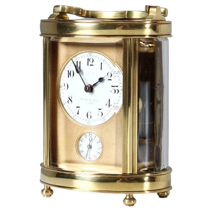 Late 19th Century Carriage Clock, Travel Clock, Pendulette de Voyage, Paris 1890 For Sale