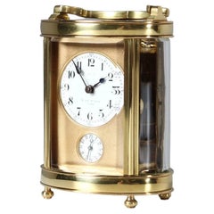 Pendule à chariot de voyage de la fin du XIXe siècle, horloge de voyage, Pendulette de Voyage, Paris 1890