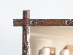 Late 19th Century Carved Black Forest Mirror