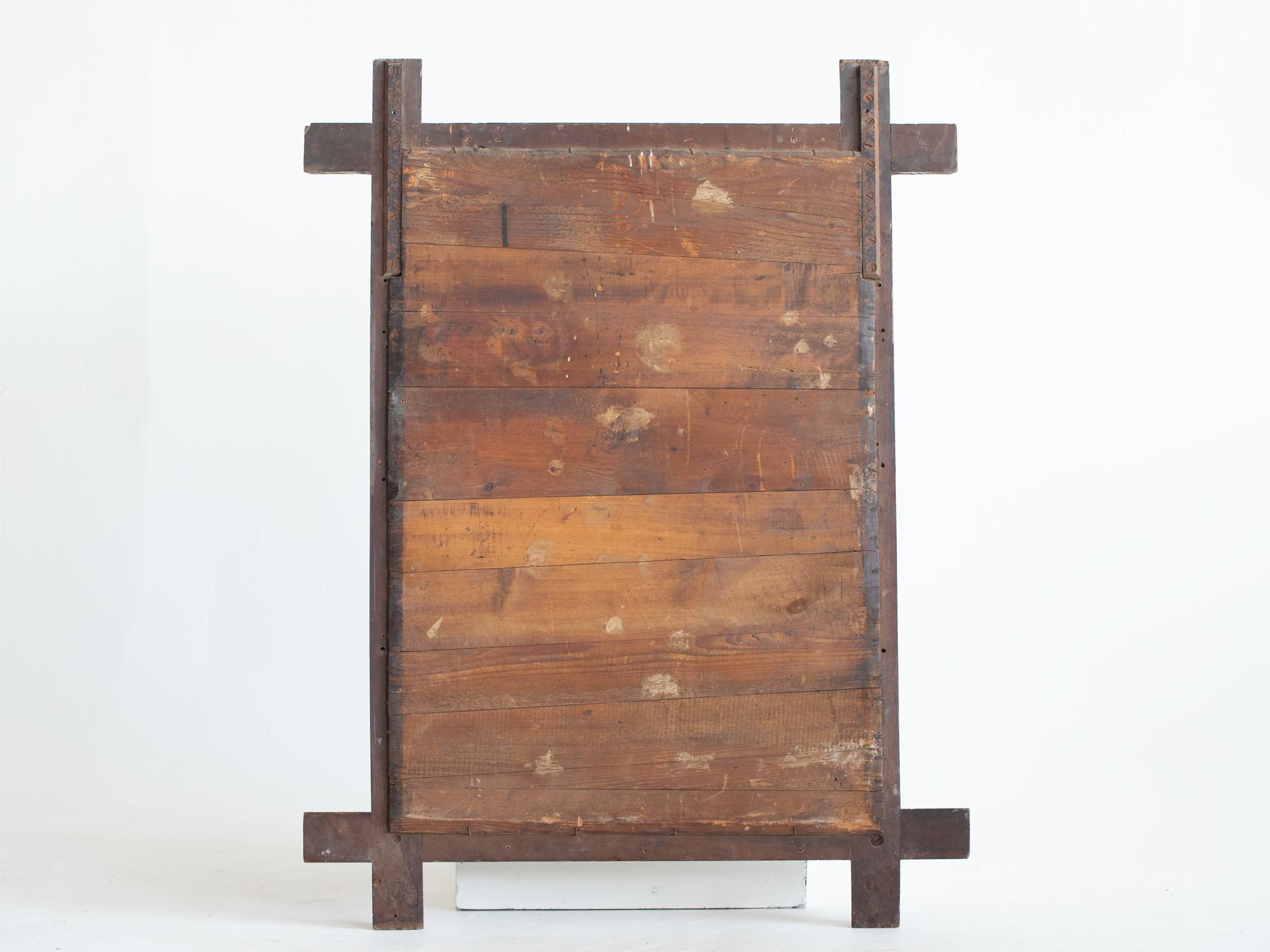 Geschnitzter Black Forest-Spiegel des späten 19. Jahrhunderts (Holz) im Angebot