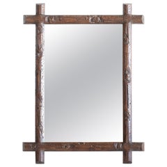 Late 19th Century Carved Black Forest Mirror