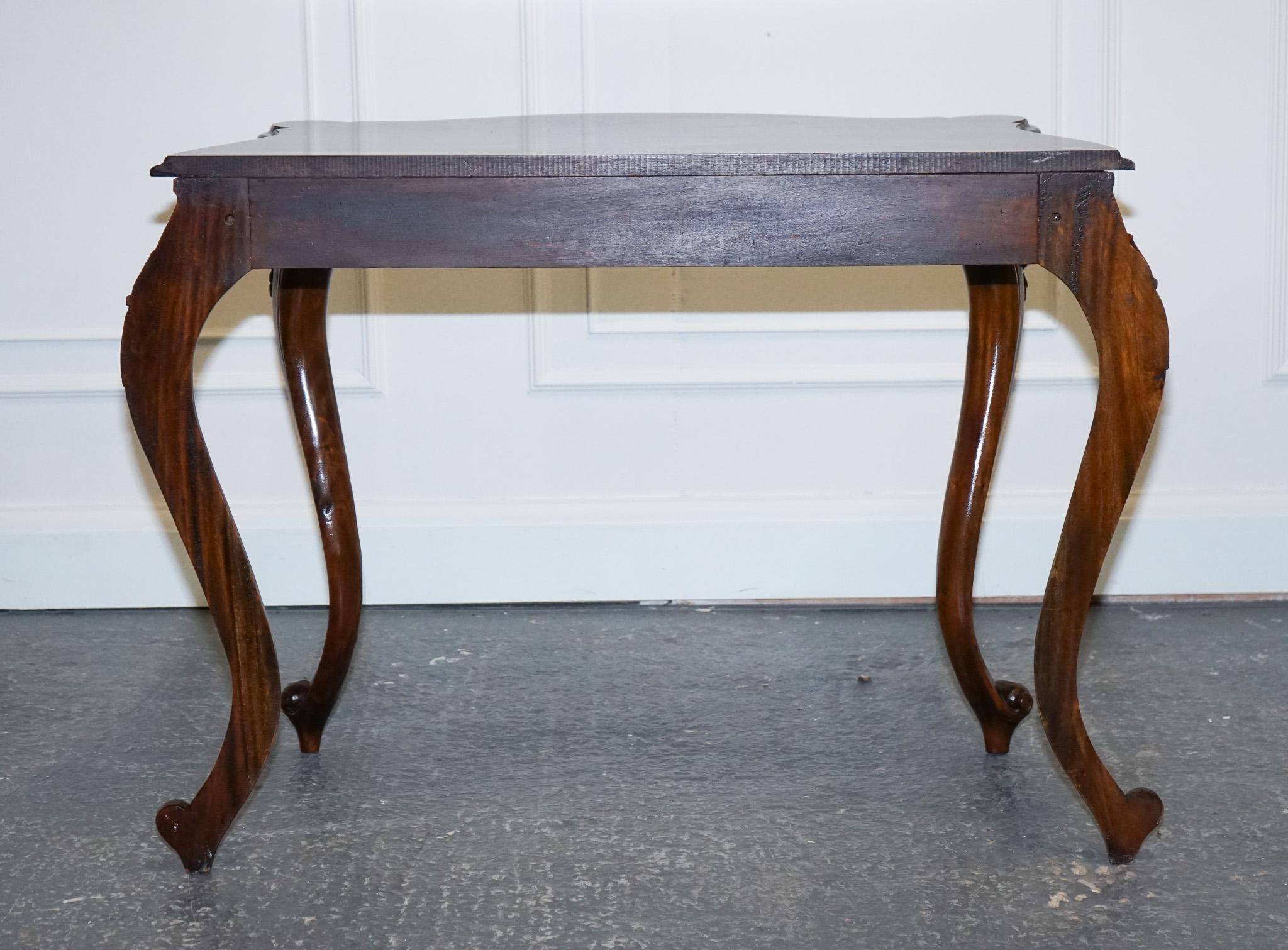 Late 19th Century Carved French Hall Stand Console Table with Cabriole Legs For Sale 10