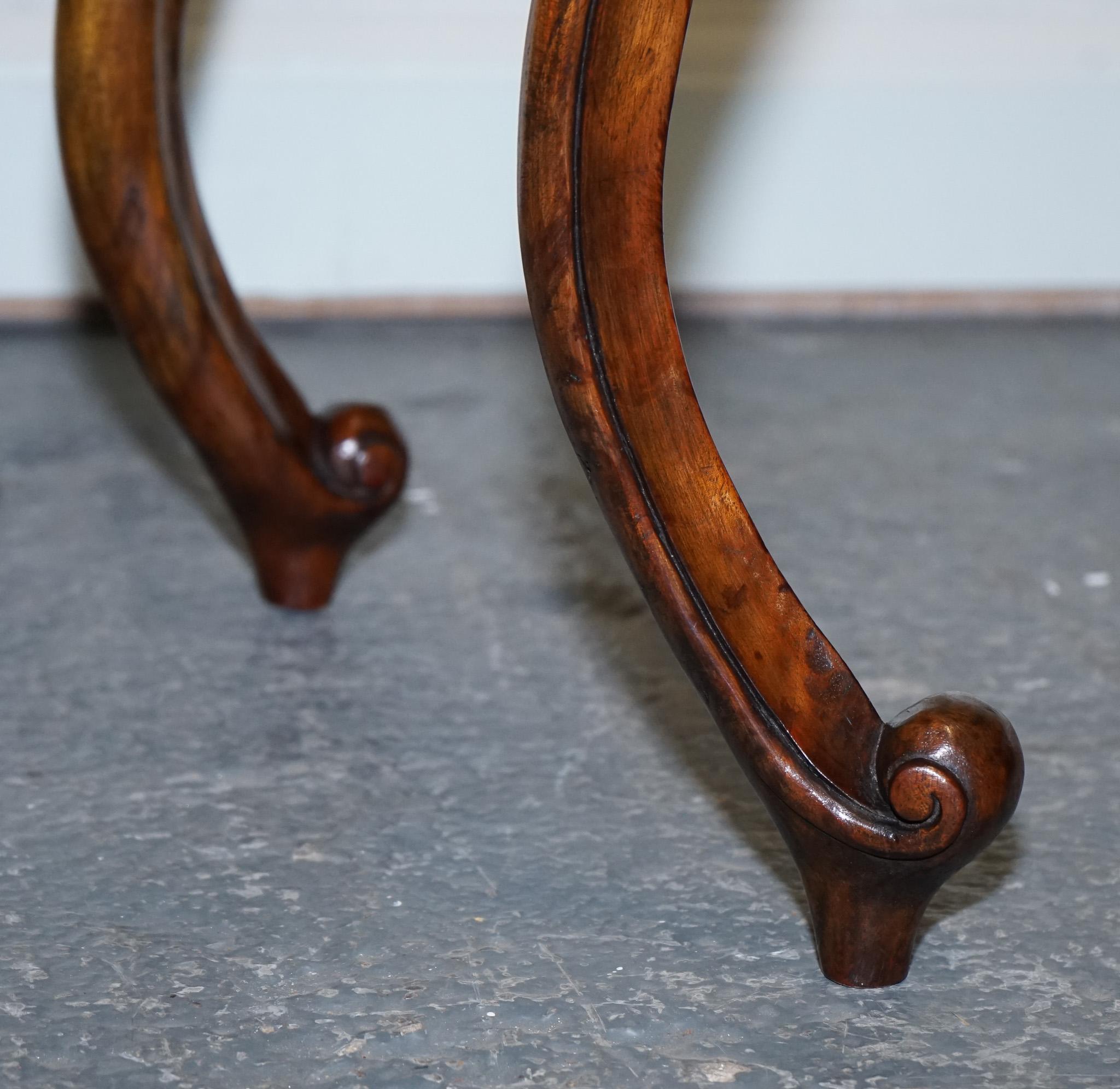 Late 19th Century Carved French Hall Stand Console Table with Cabriole Legs For Sale 2