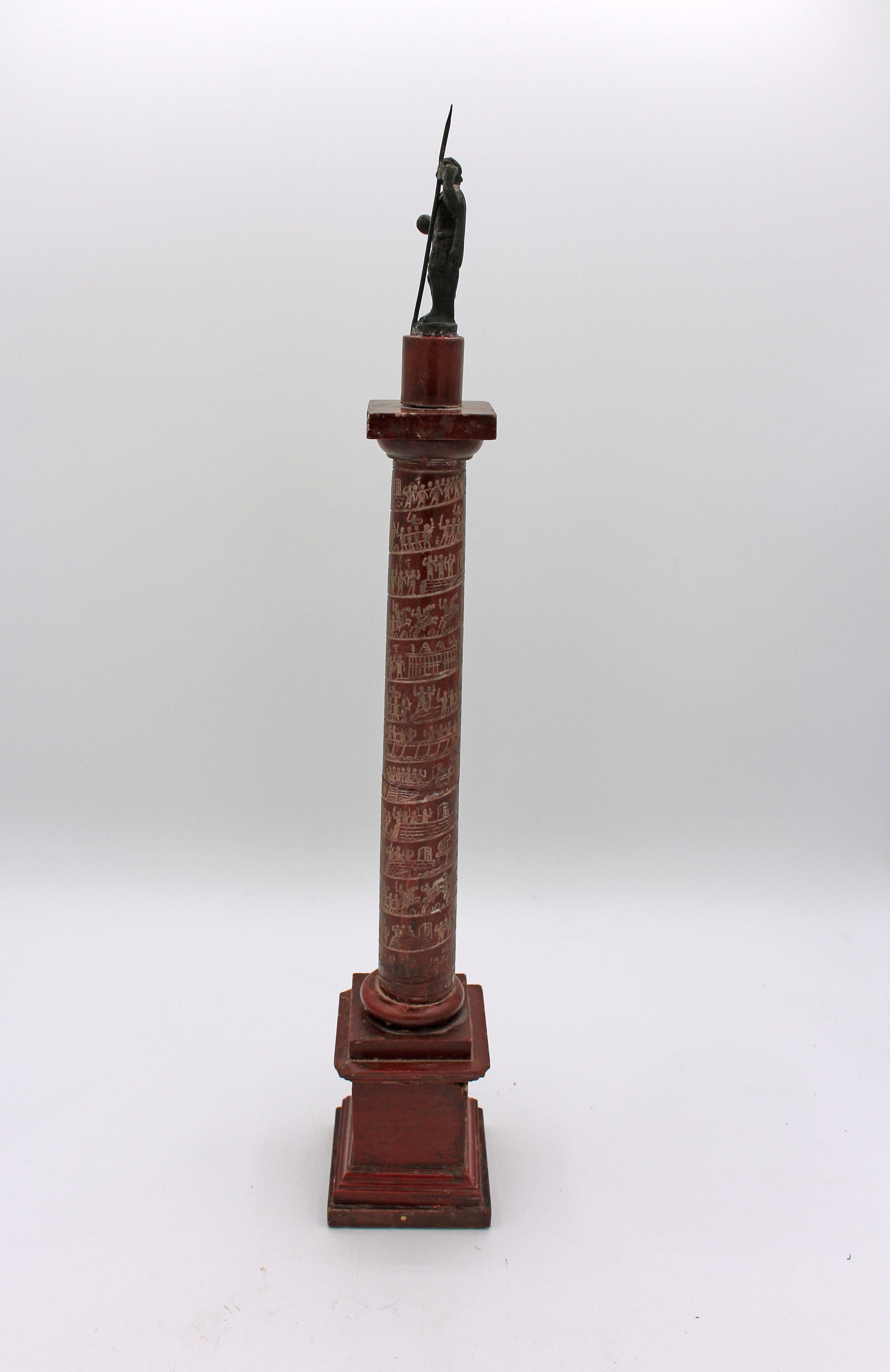 Late 19th Century Carved Miniature of Trajan's Column 1