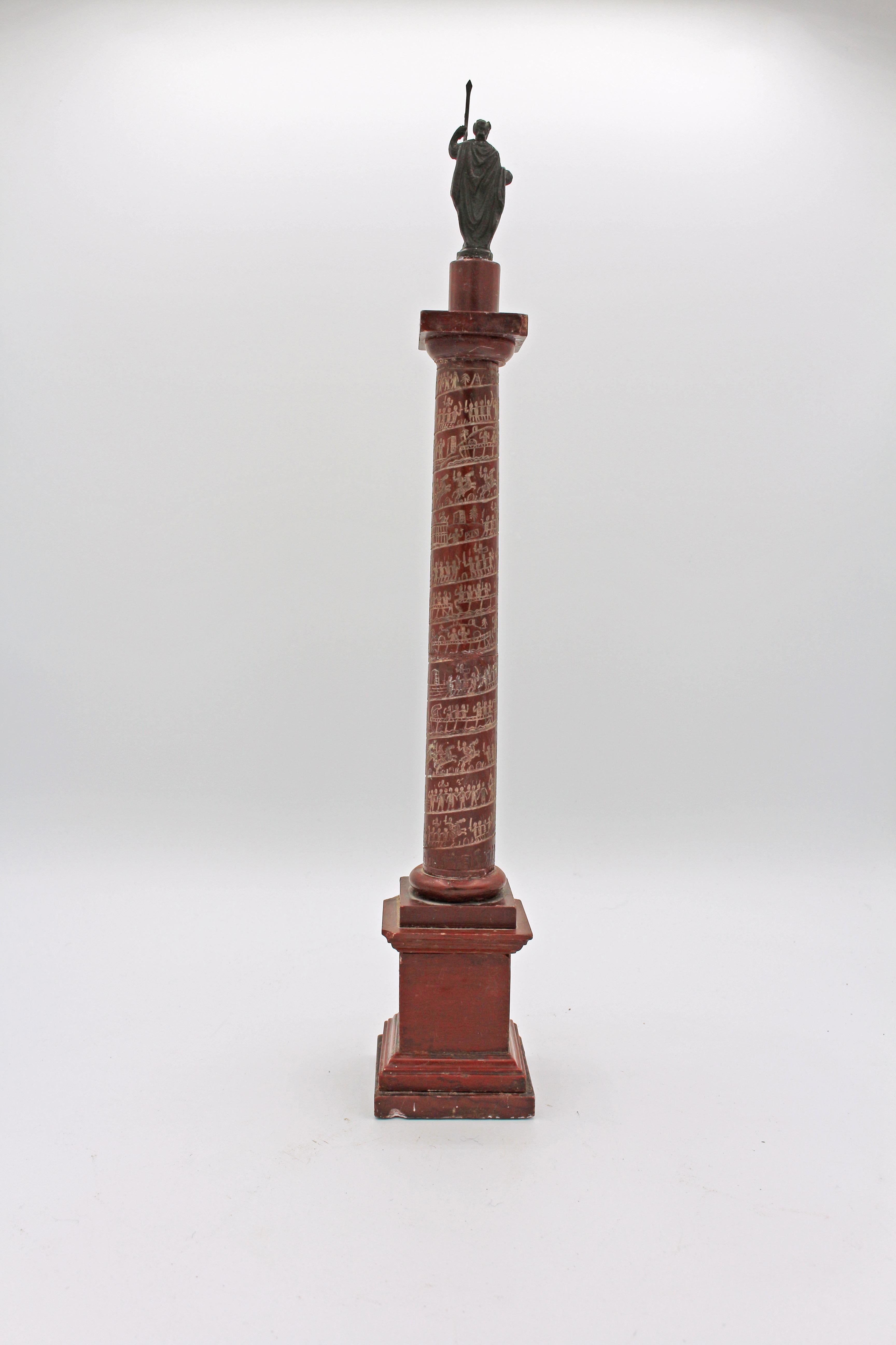 Late 19th Century Carved Miniature of Trajan's Column 4