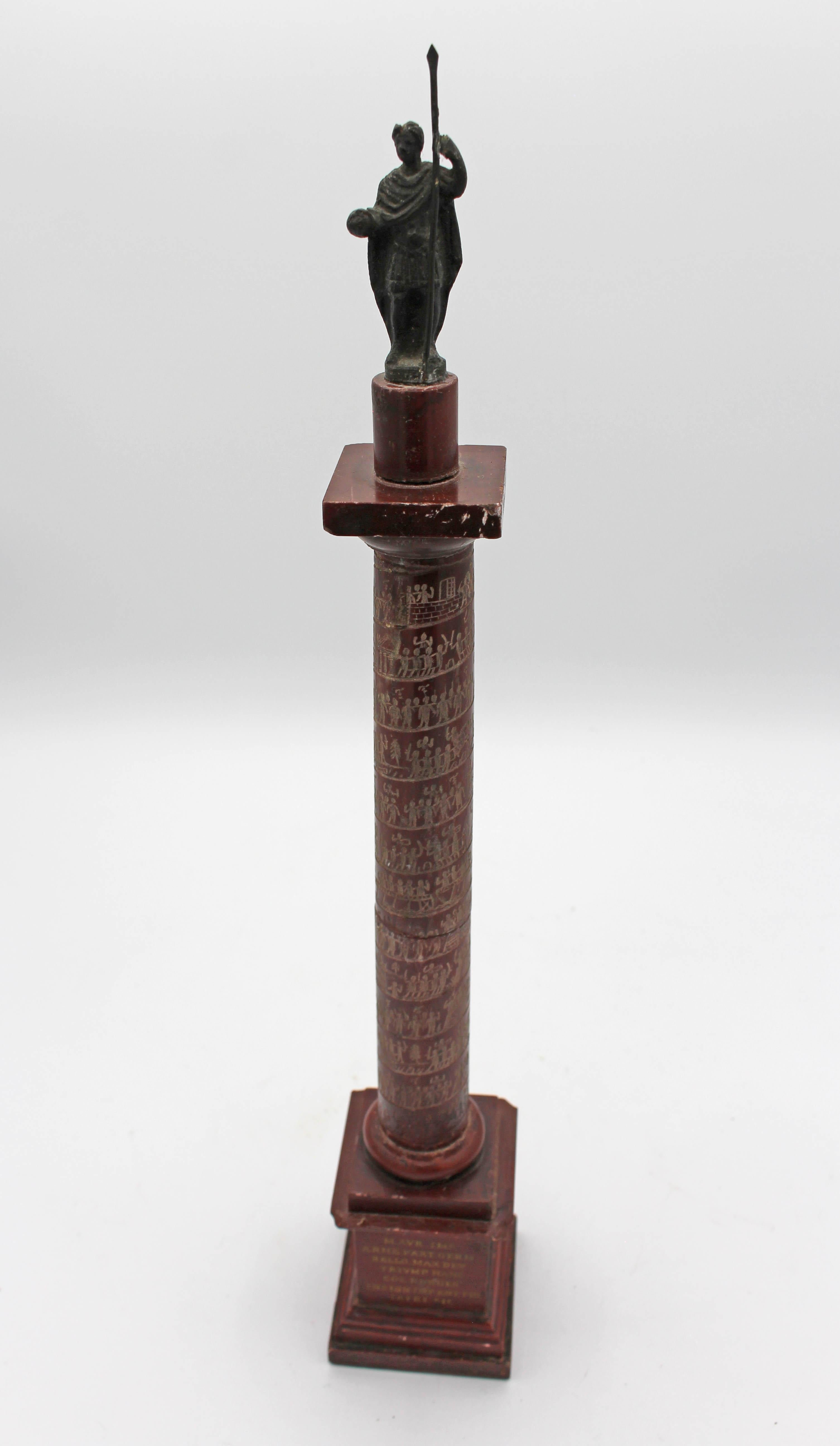 Late 19th Century Carved Miniature of Trajan's Column 5