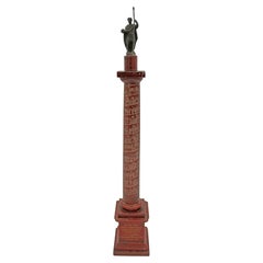 Geschnitzte Miniatur der Säule von Trajan aus dem späten 19. Jahrhundert