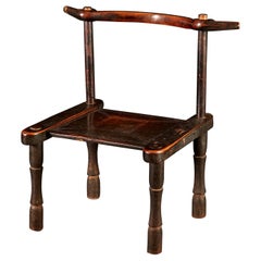 Late 19th Century Carved Senufo Hardwood Chair