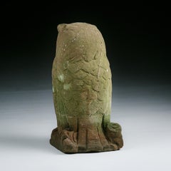 Late 19th Century Carved Stone Owl