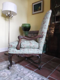 Late 19th Century Carved Walnut Armchair