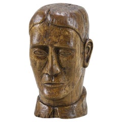 Late 19th Century Carved Wooden Head Milliners Display