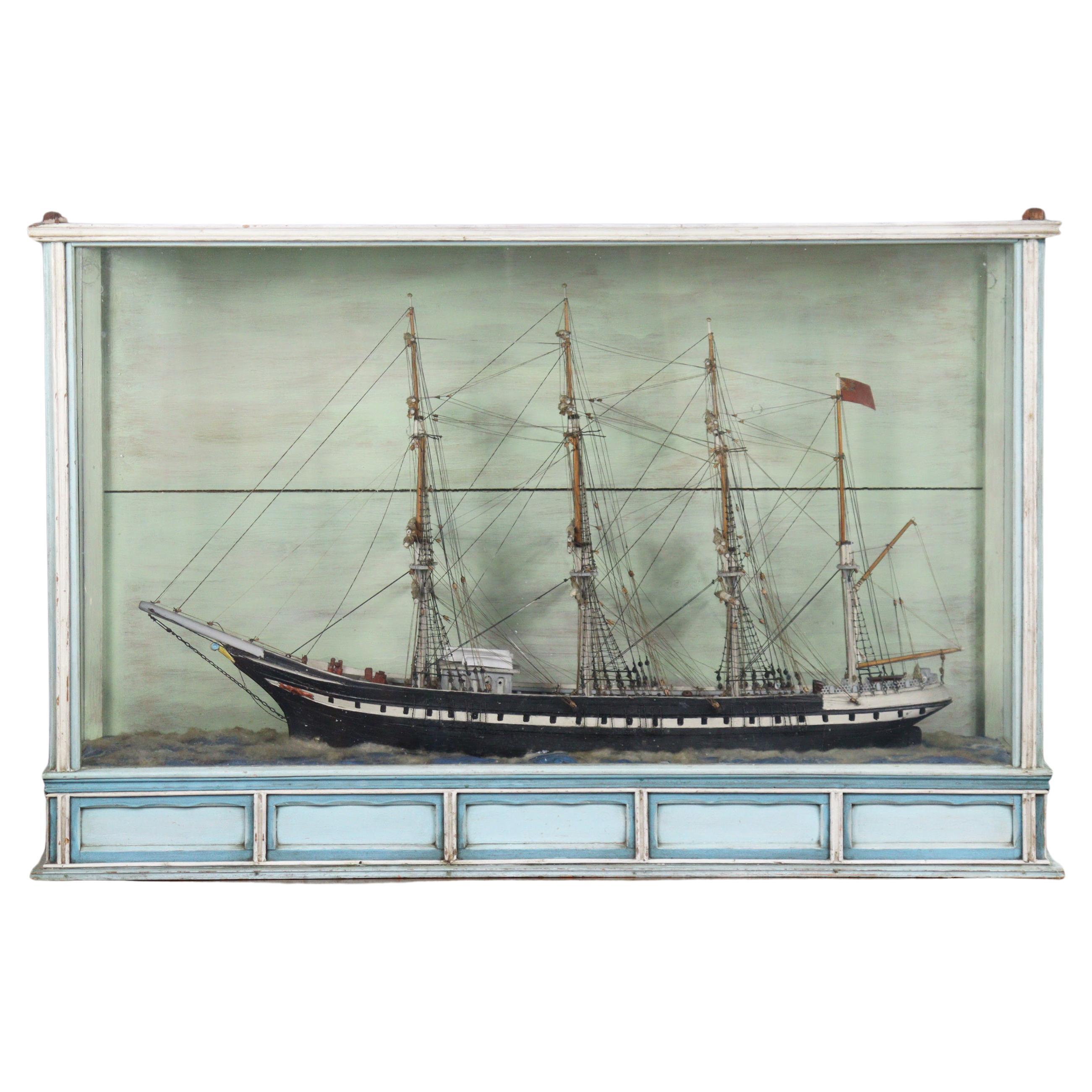 Barco de vela británico de finales del siglo XIX Arte popular marítimo