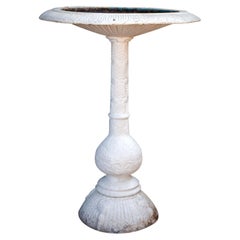 Antique Late 19th Century Cast Iron Bird Bath