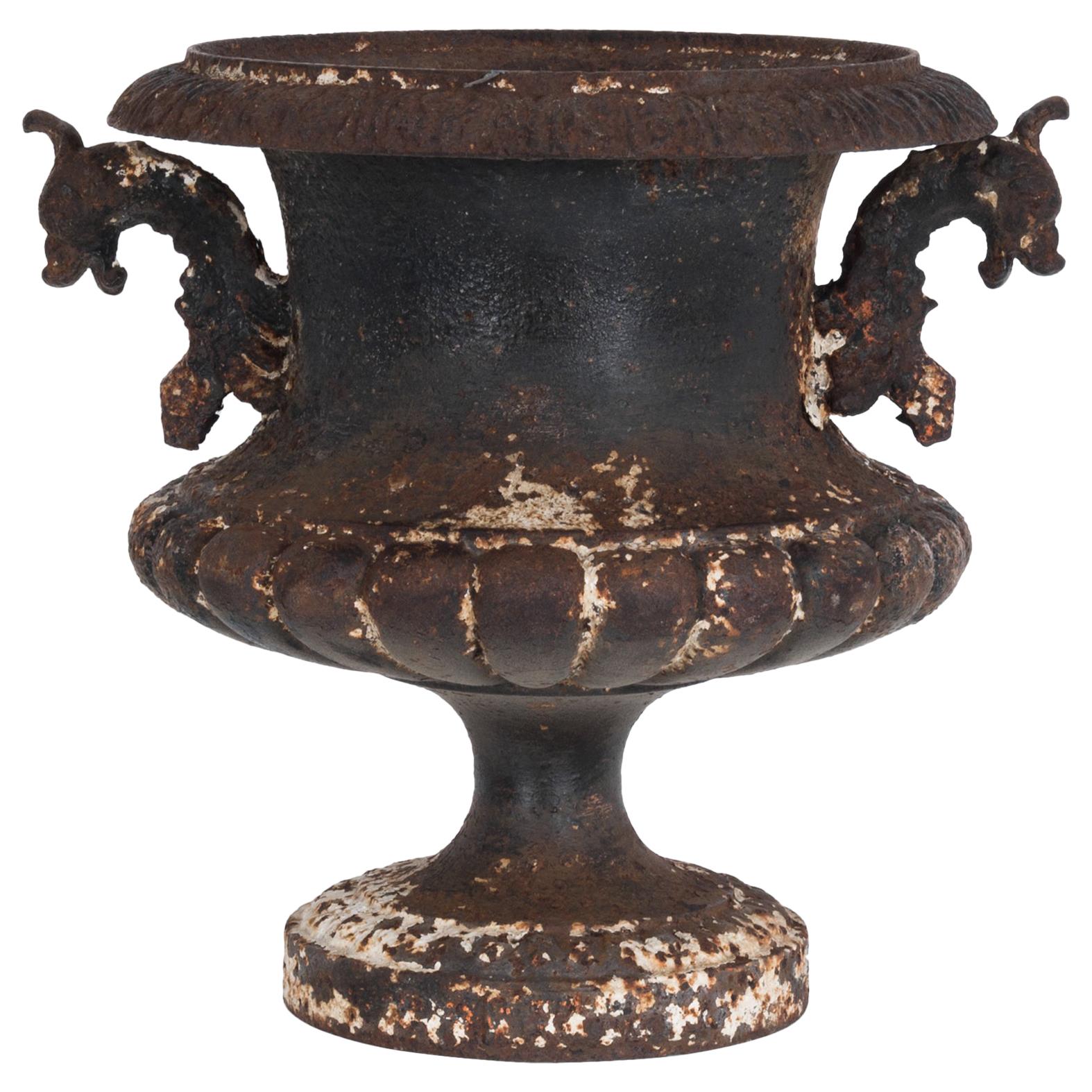 Late 19th Century Cast Iron Urn