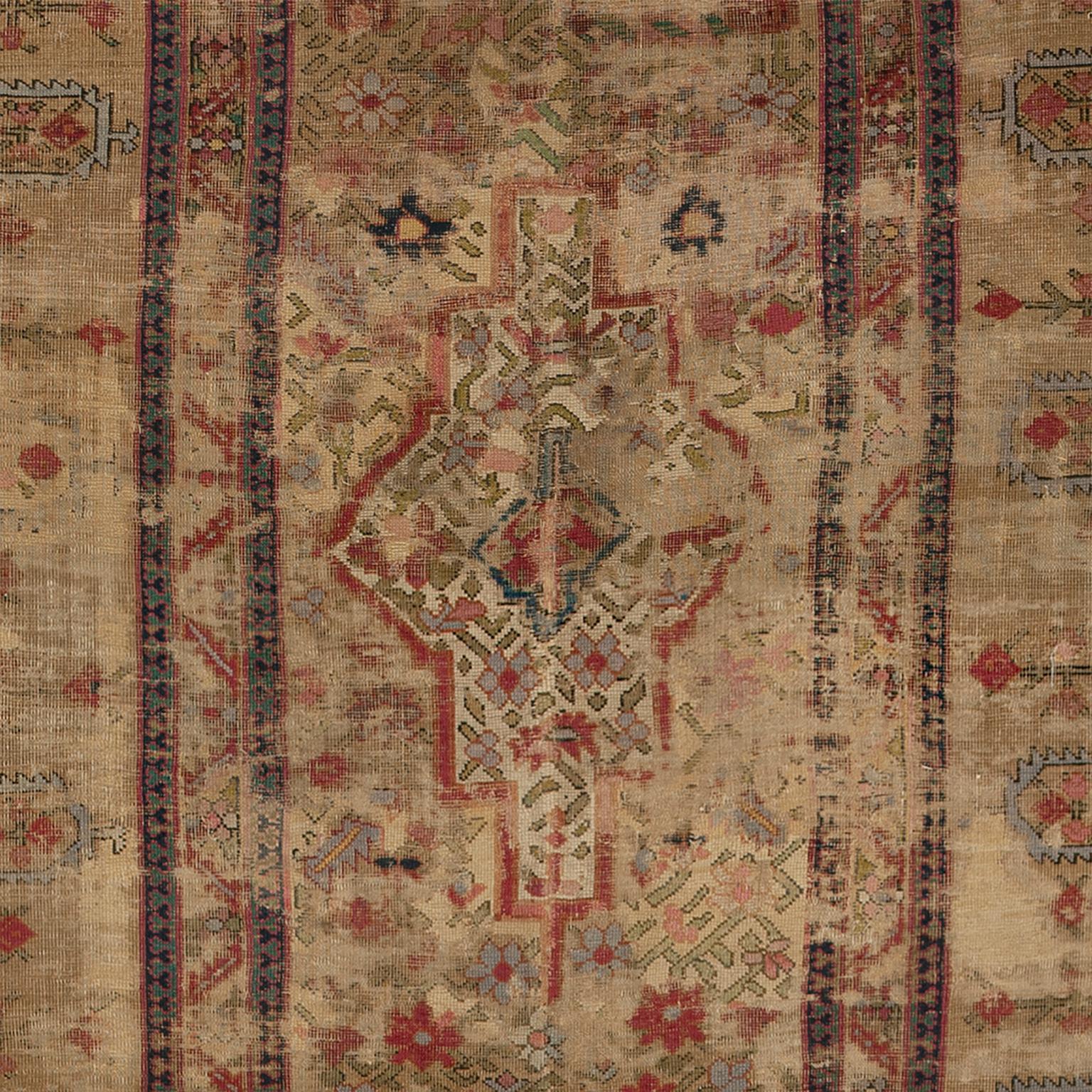 Hand-Woven Late 19th Century Caucasian Karabagh Rug