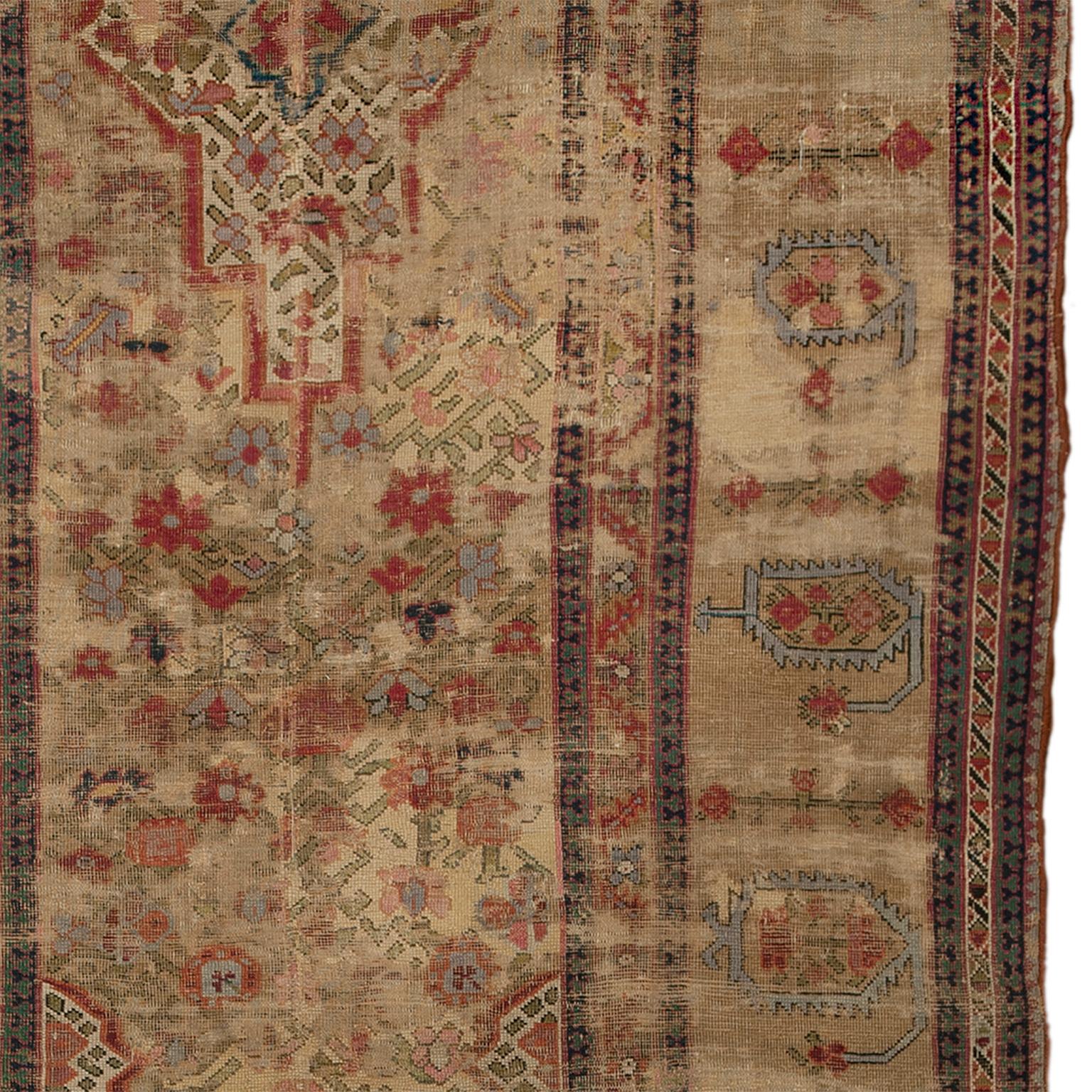 Wool Late 19th Century Caucasian Karabagh Rug