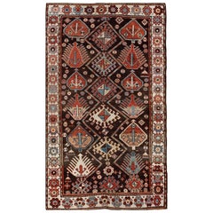 Tapis Kazak du Caucase de la fin du 19ème siècle ( 4'7" x 7'6" - 140 x 230 )