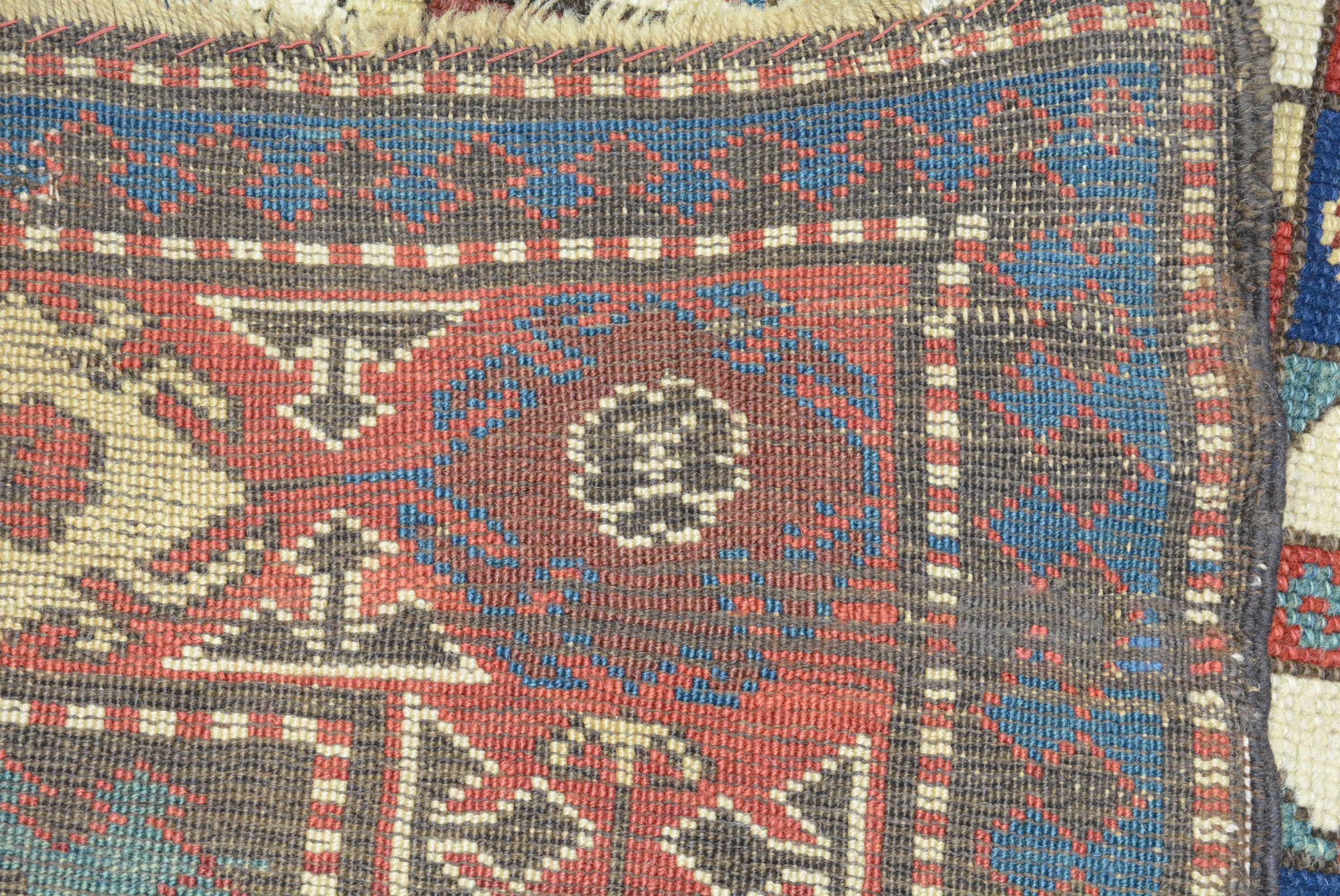 Late 19th Century Caucasian Kazak Rug For Sale 3