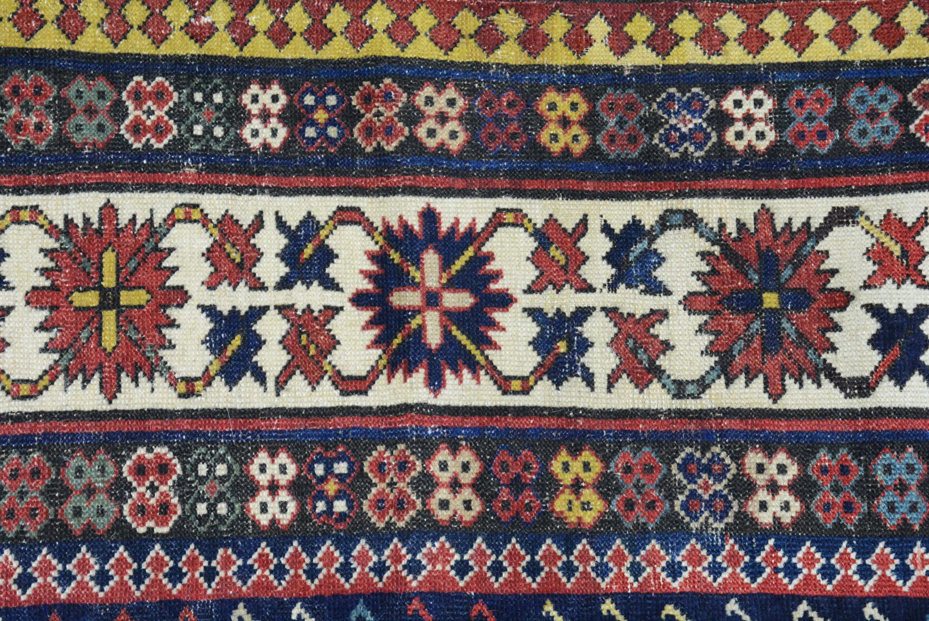 Tapis kuba caucasien de la fin du 19e siècle Bon état - En vente à Closter, NJ