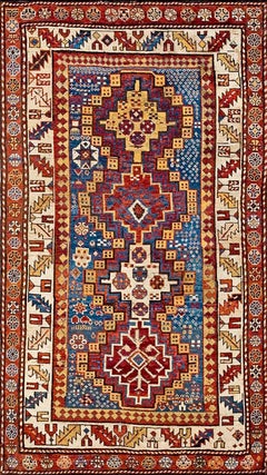 Tapis caucasien Shirvan de la fin du 19ème siècle ( 3'6" x 6' - 107 x 183 )