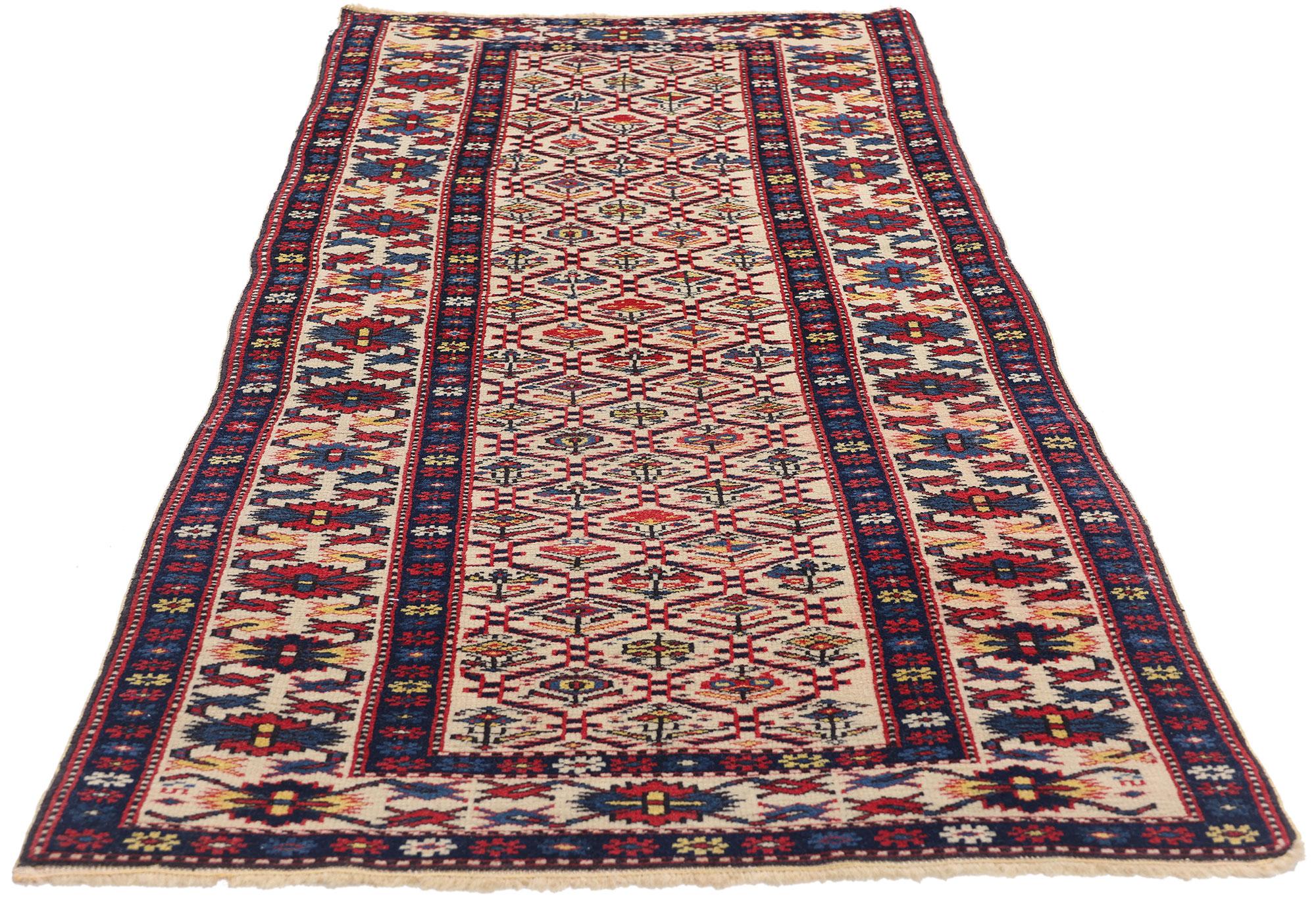 Mouvement esthétique Tapis caucasien Shirvan de la fin du XIXe siècle, de style Modernity en vente