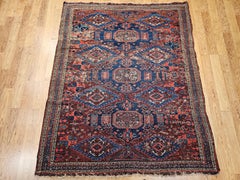 Late 19th Century Caucasian Soumak in All Over Pattern in Red, Blue, Green