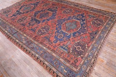 Tappeto Sumak caucasico della fine del XIX secolo ( 7'6" x 10'6" - 228 x 217 )