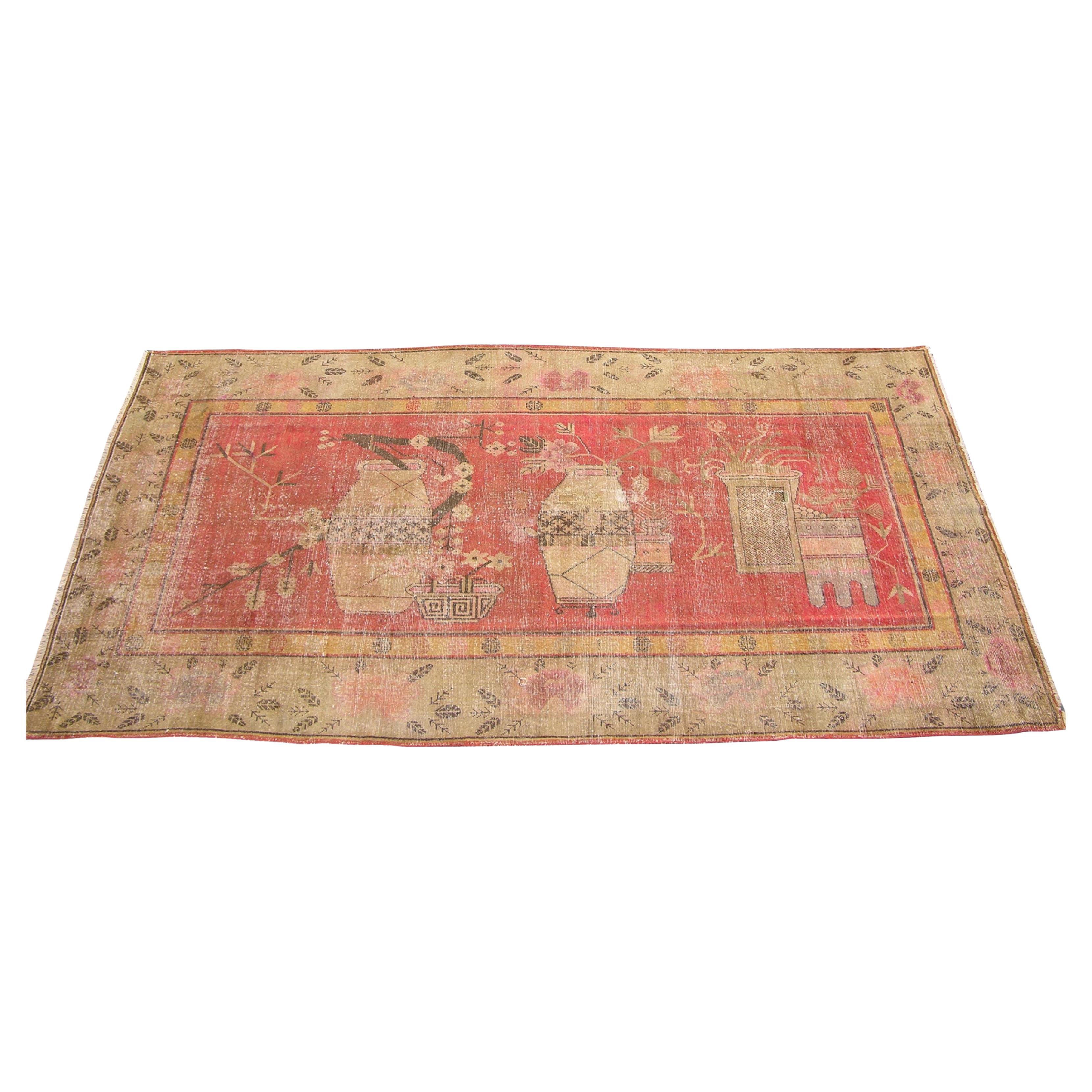 Late 19th Century Central Asian Samarkand Rug For Sale