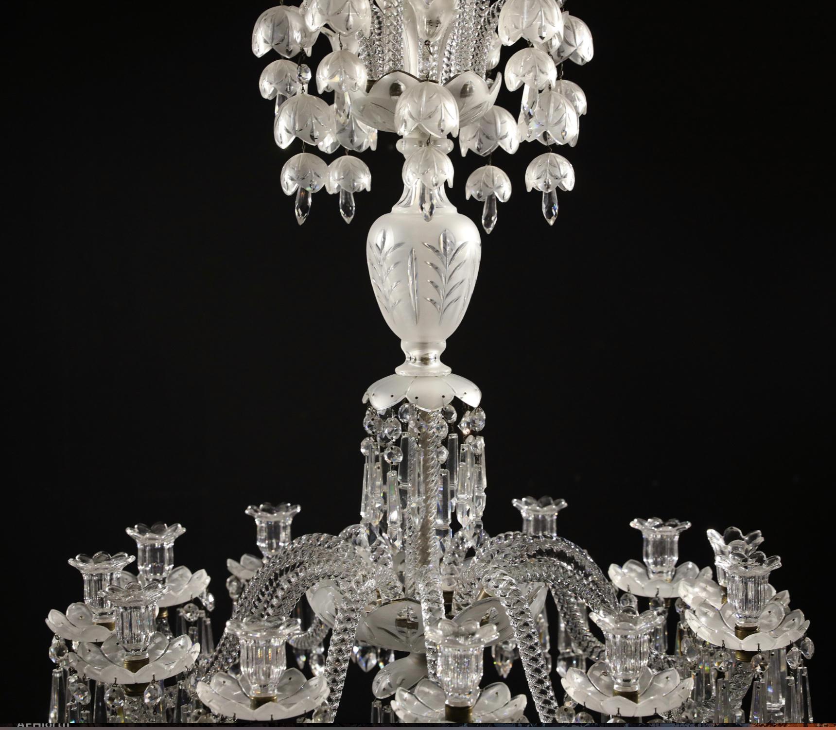 French Late 19th Century Chandelier by Baccarat For Sale