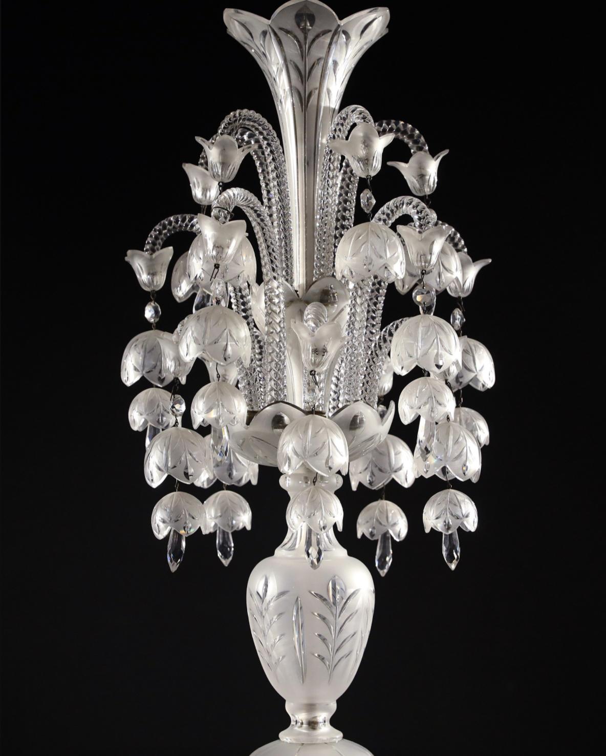 Crystal Late 19th Century Chandelier by Baccarat For Sale
