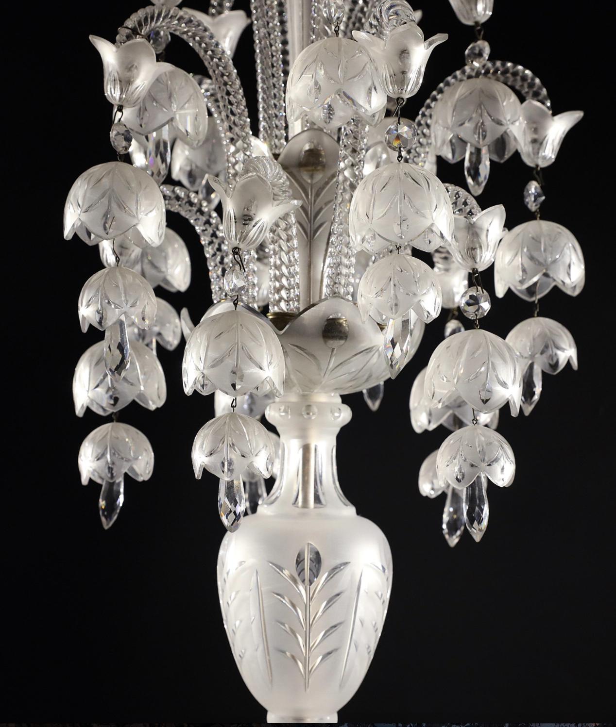 Late 19th Century Chandelier by Baccarat For Sale 1