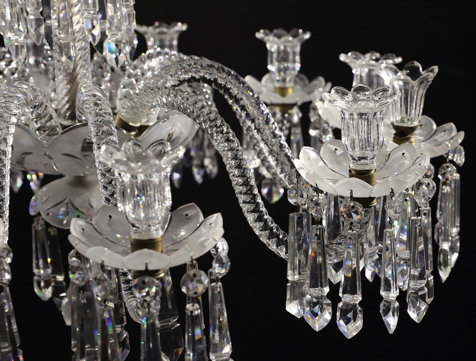 Late 19th Century Chandelier by Baccarat For Sale 2