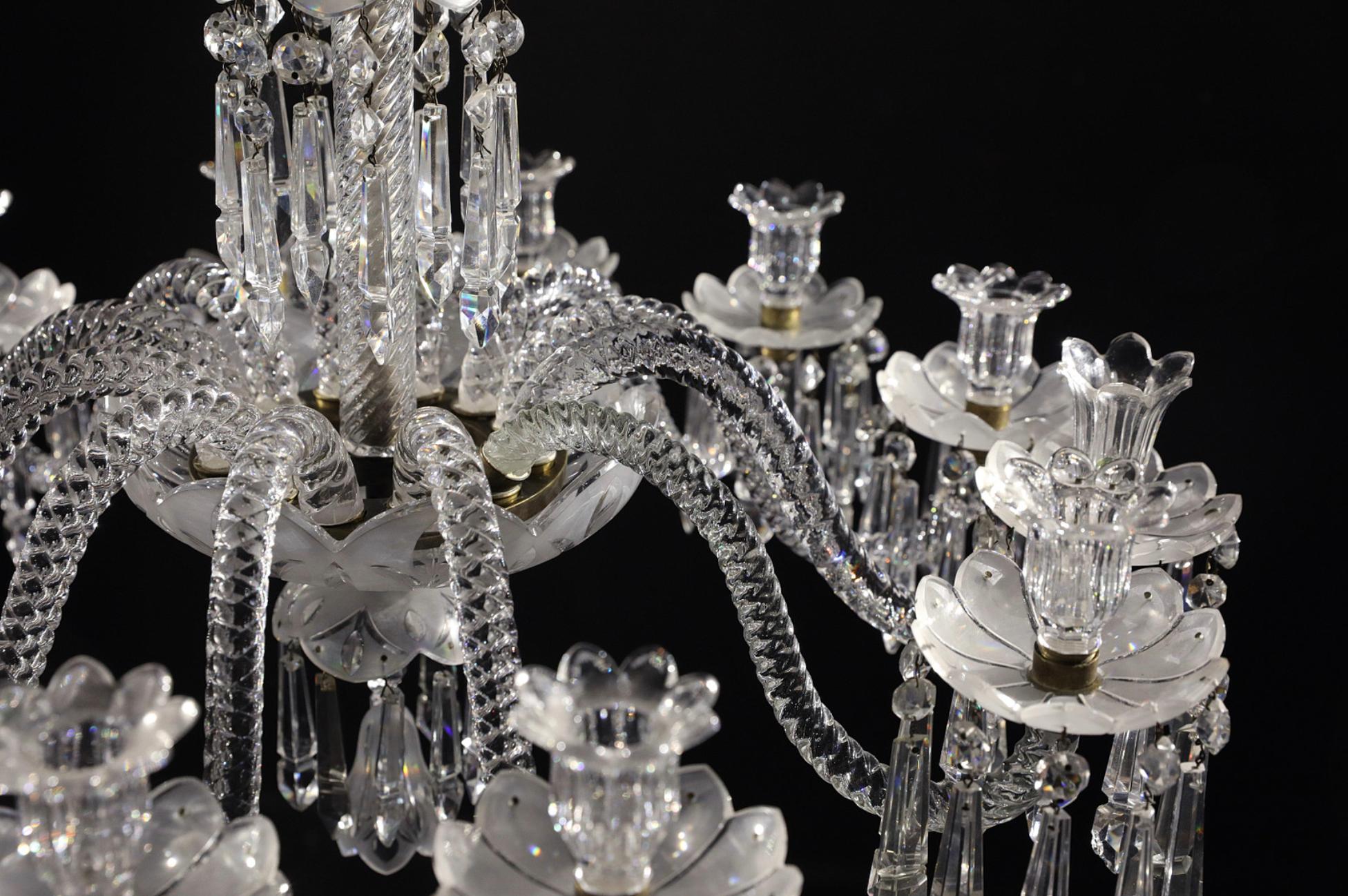 Late 19th Century Chandelier by Baccarat For Sale 3
