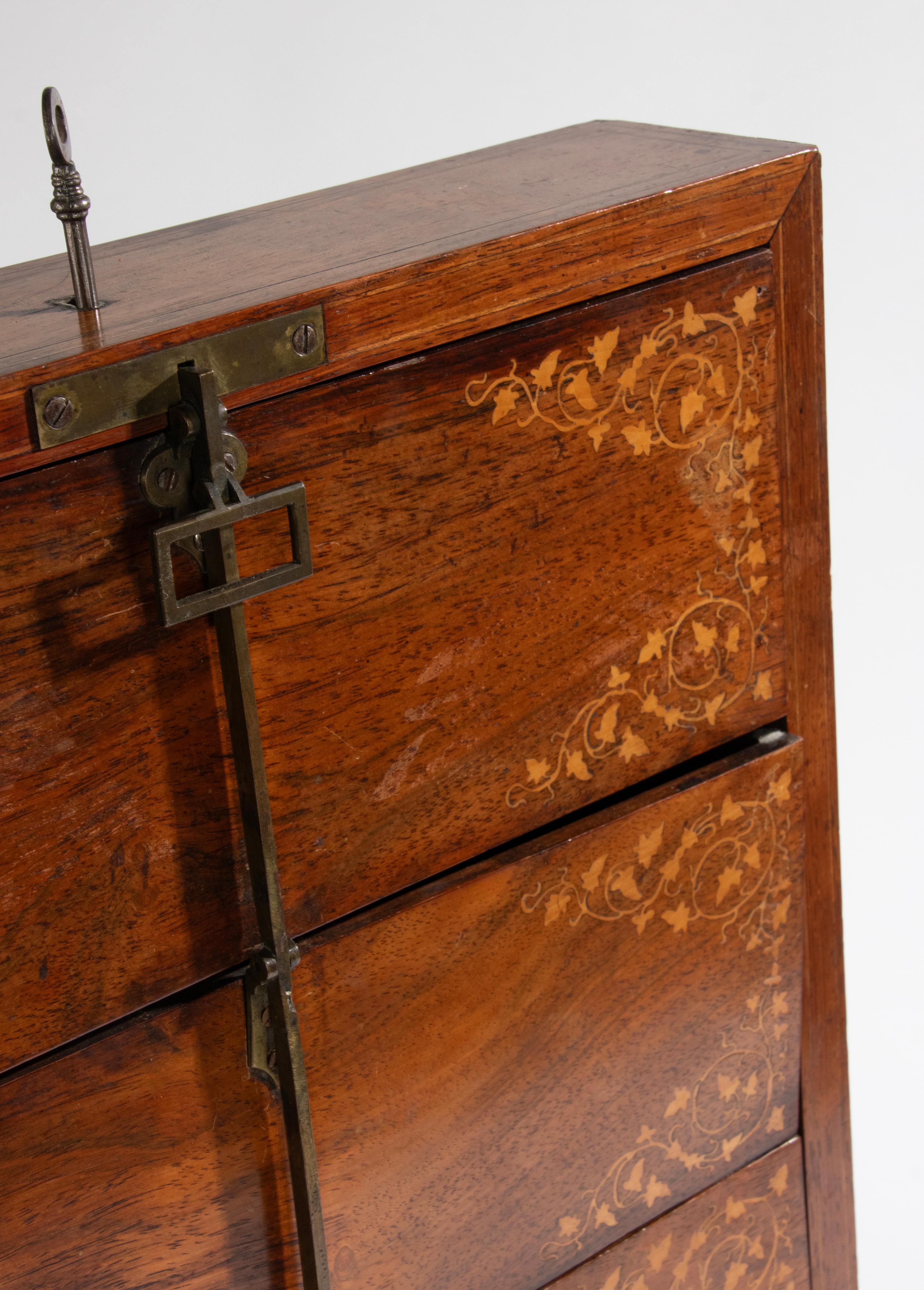 Late 19th Century Charles X Style Letter Storage Desk Cabinet For Sale 7