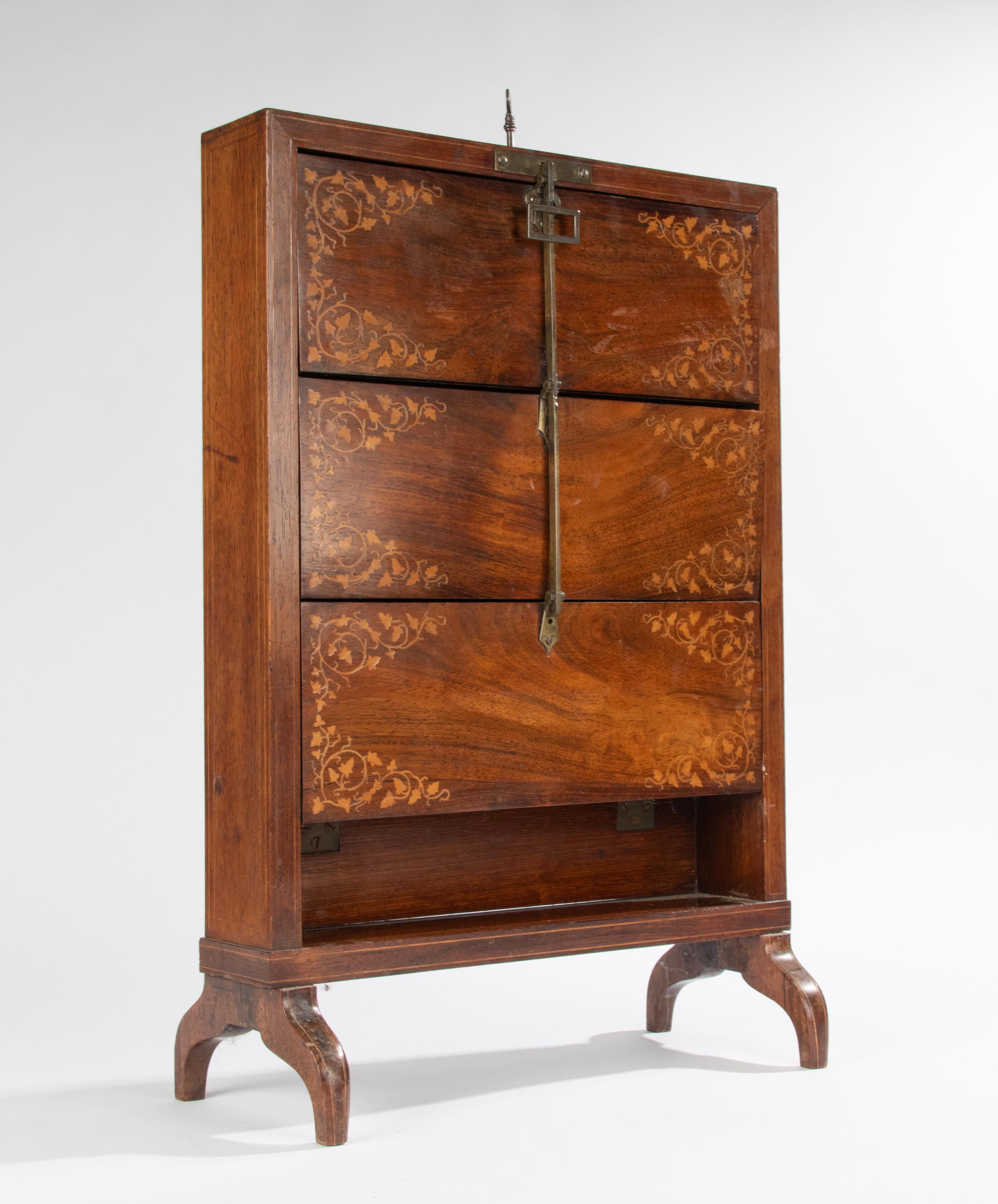 Late 19th Century Charles X Style Letter Storage Desk Cabinet For Sale 12