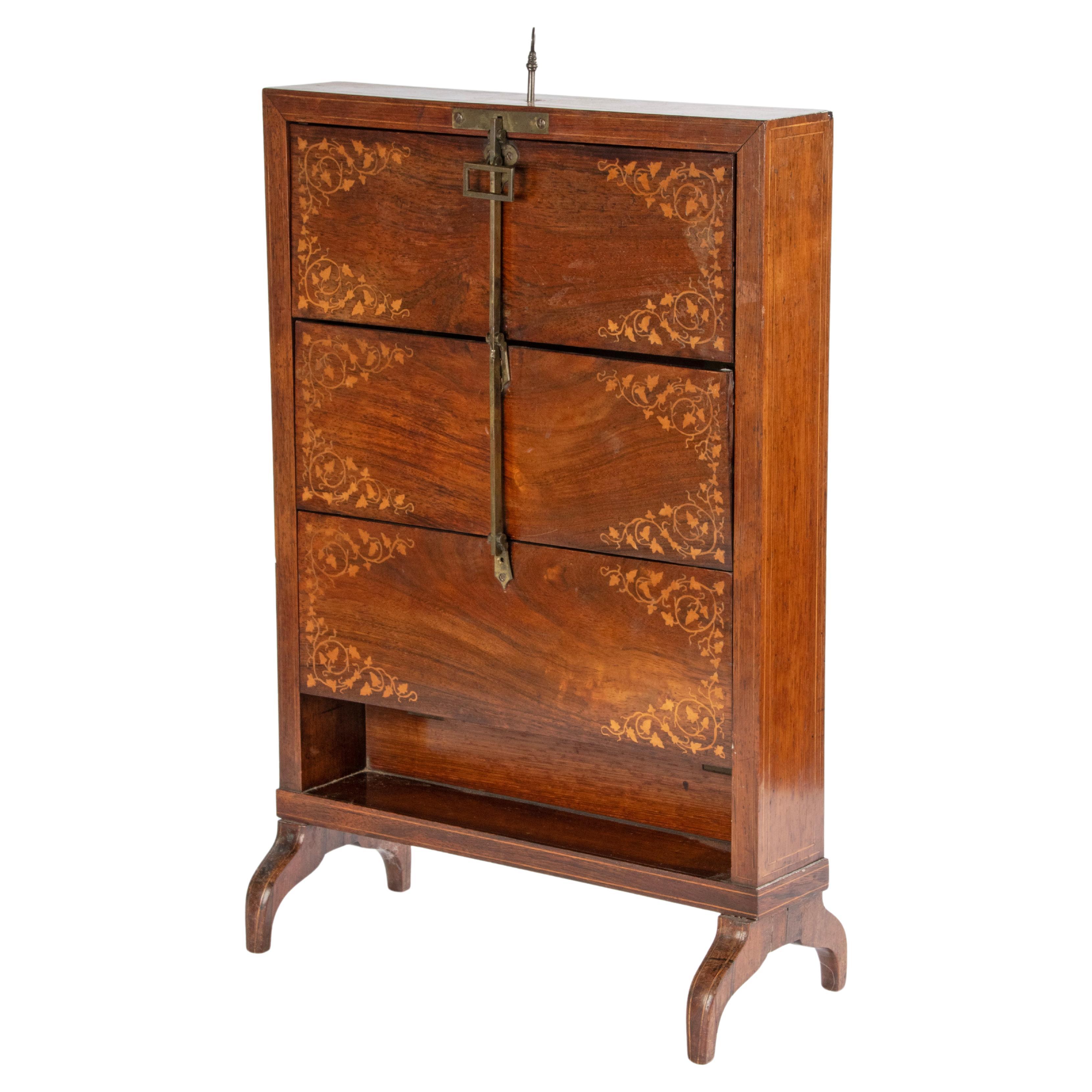 Late 19th Century Charles X Style Letter Storage Desk Cabinet For Sale
