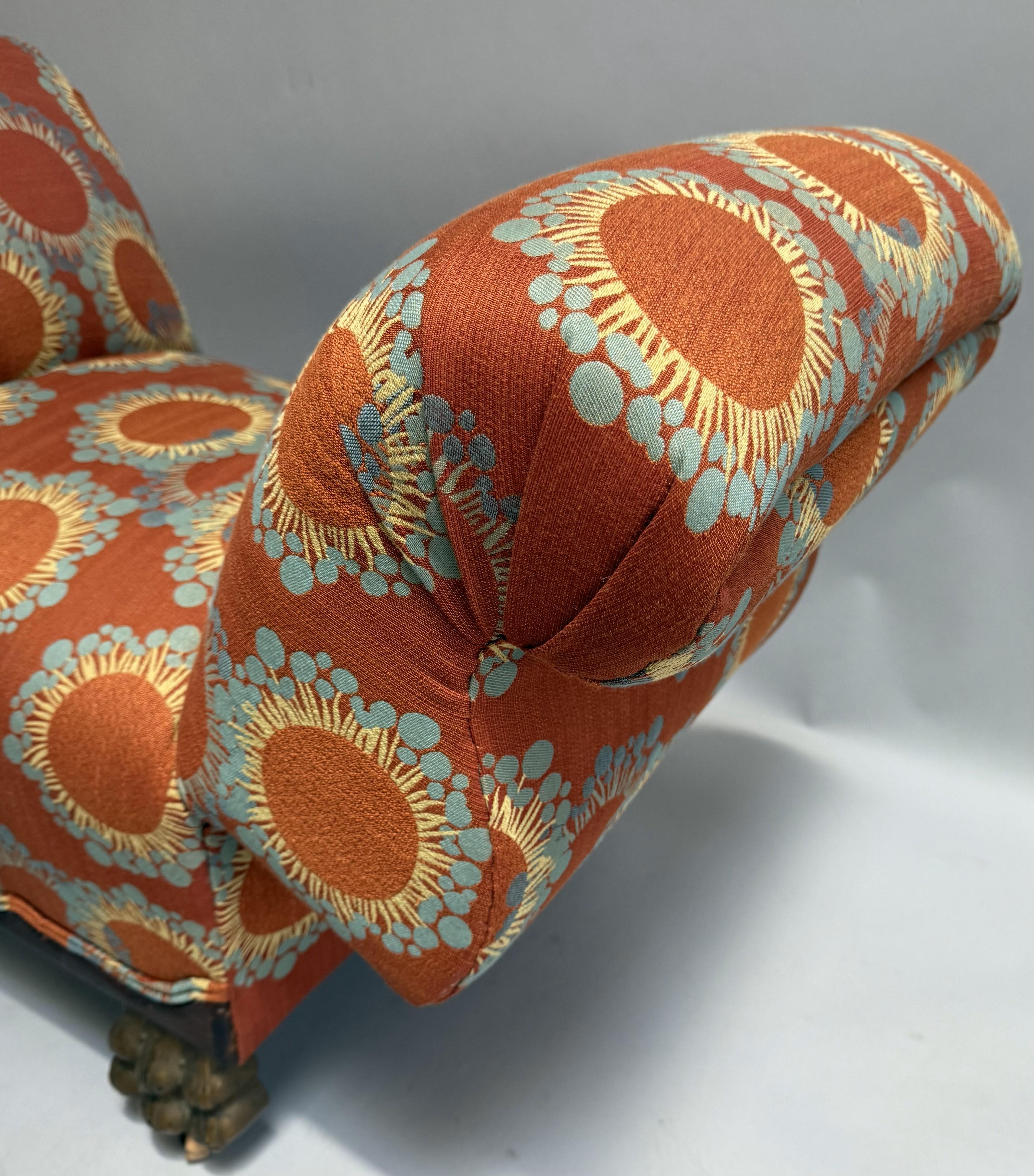 Chaise longue d'enfant à accoudoirs en volute de la fin du 19e siècle en vente 2