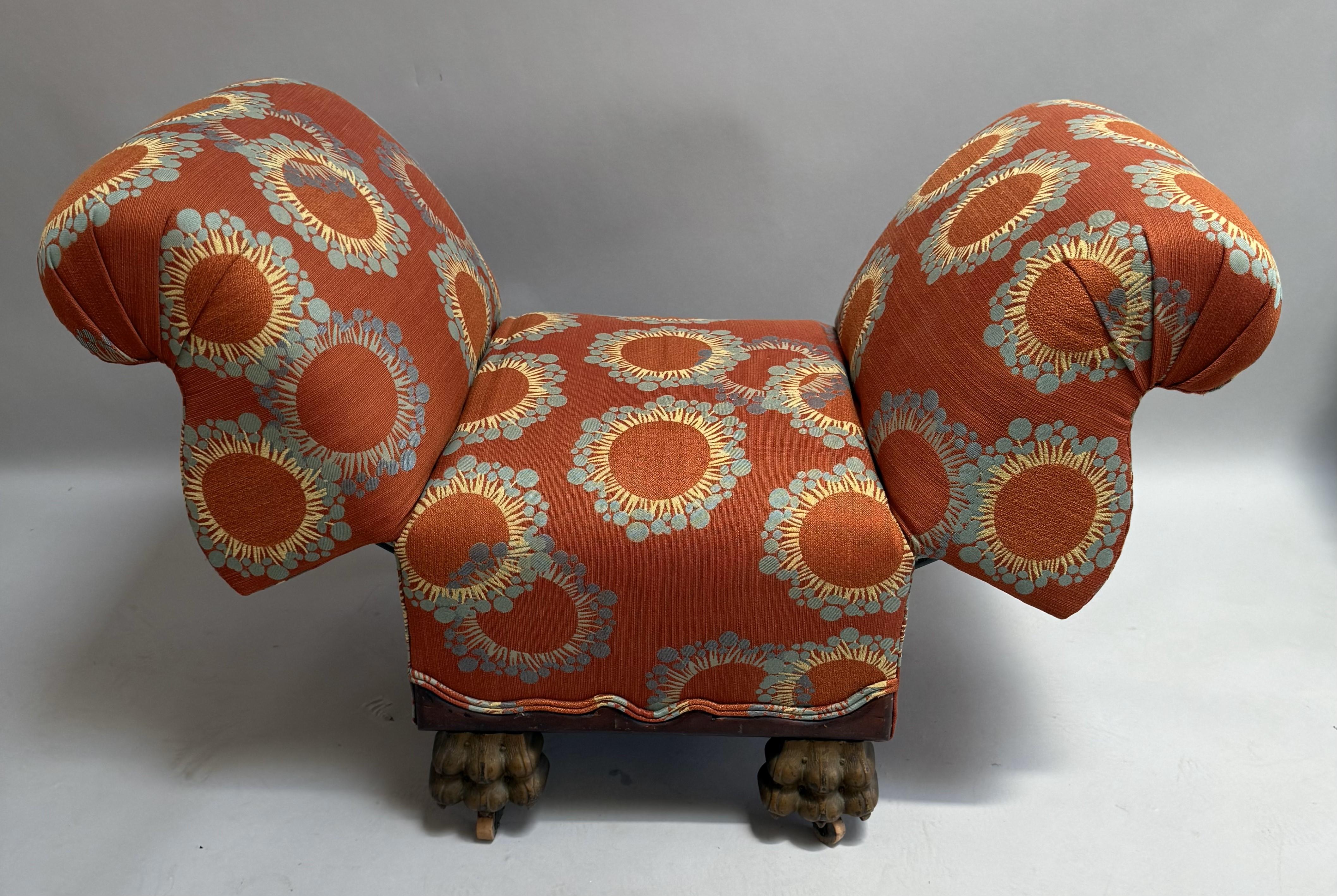 Chaise longue d'enfant à accoudoirs en volute de la fin du 19e siècle Bon état - En vente à Middleburg, VA