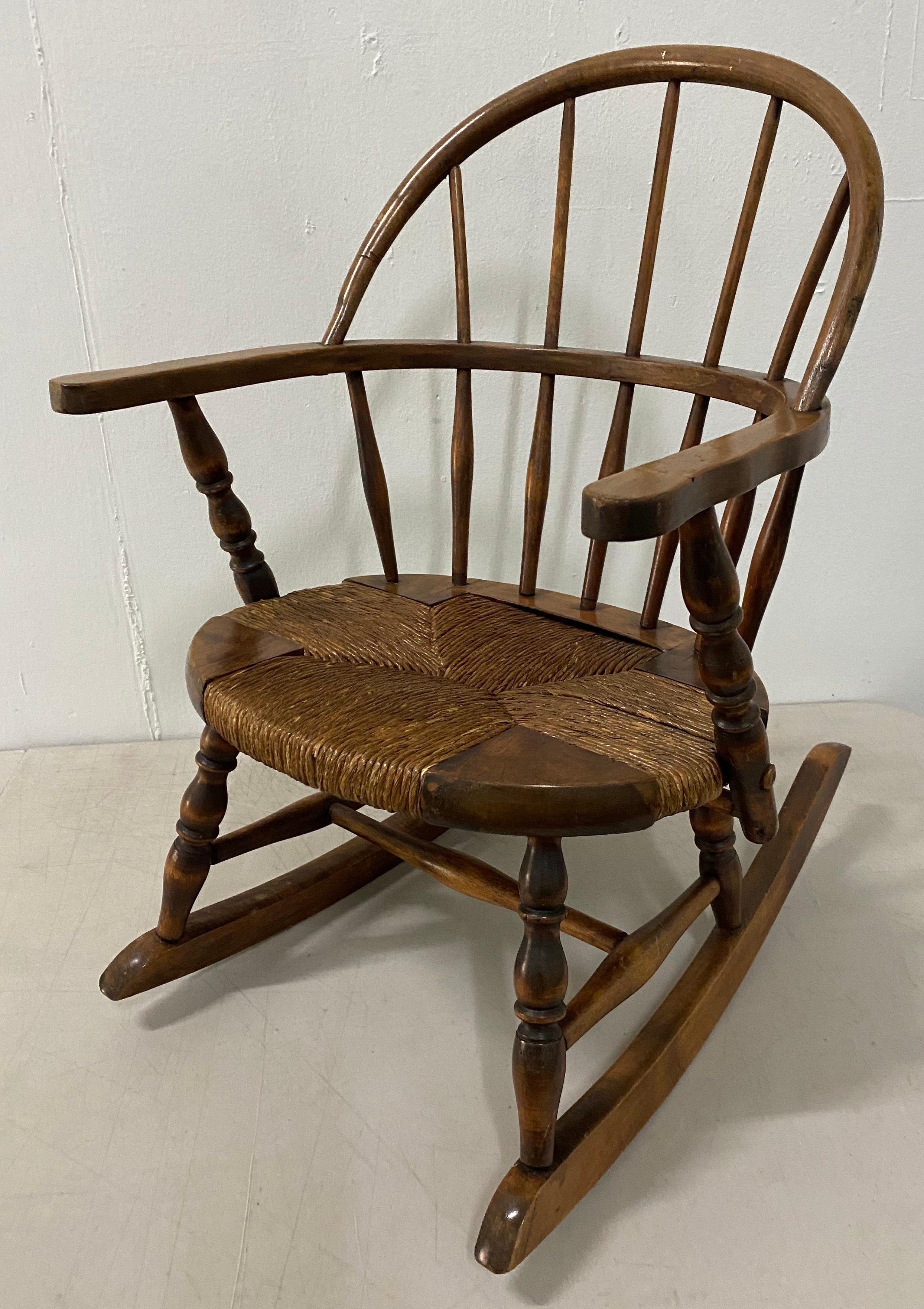 childs windsor rocking chair