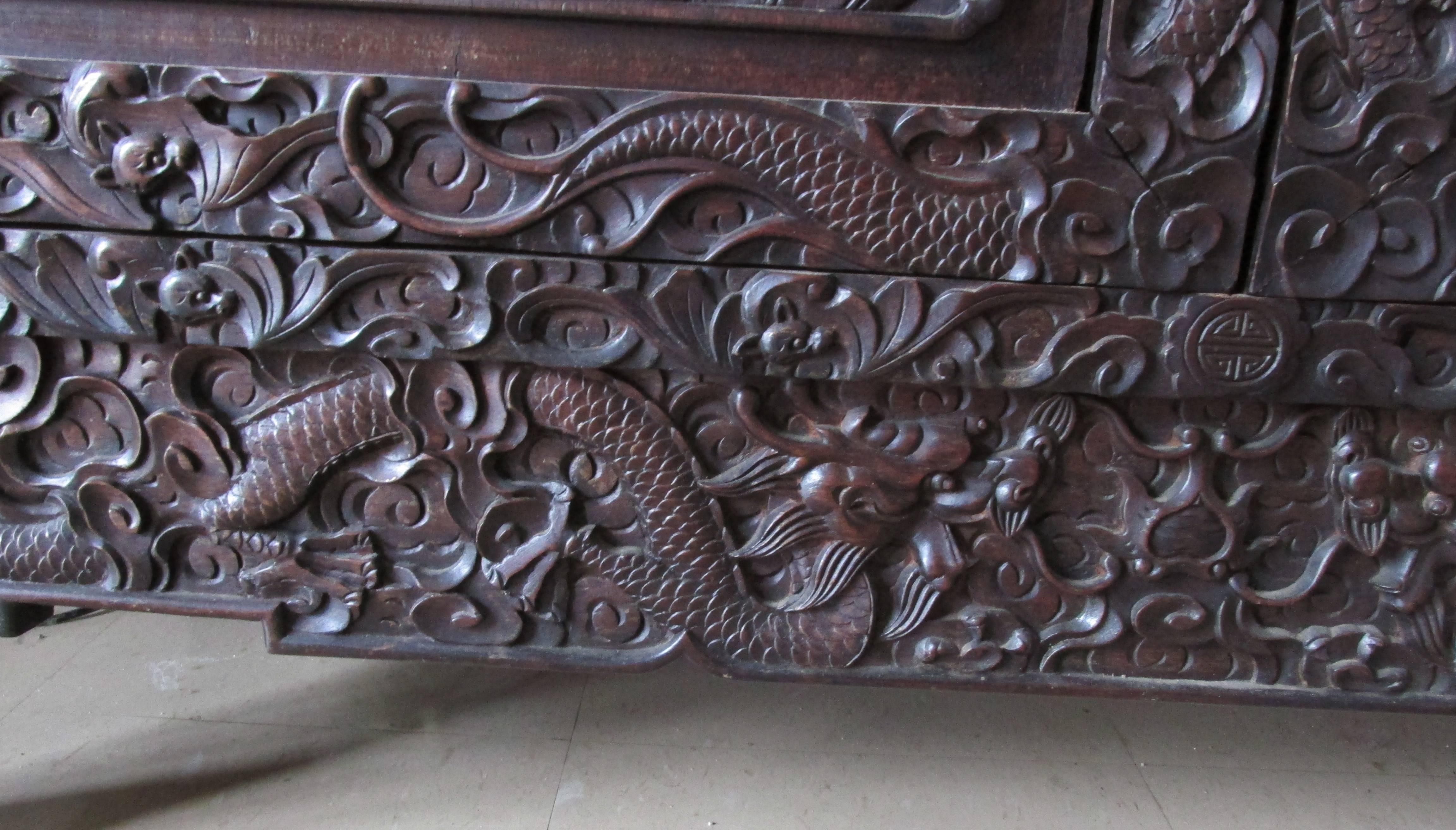 Late 19th Century Chinese Altar Cabinet in the Ming Style 1