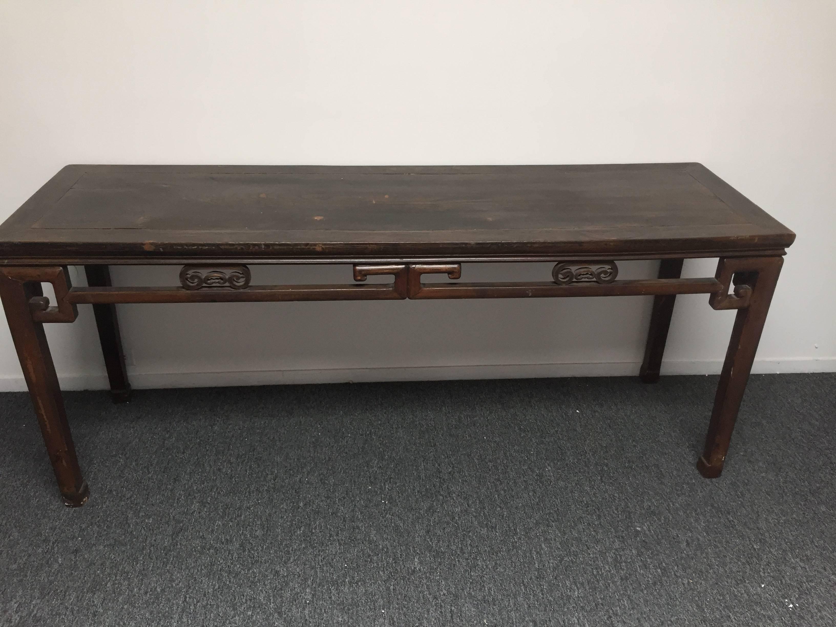 Wood Late 19th Century Chinese Alter Table For Sale