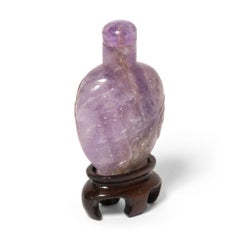 Late 19th - Early 20th Century Chinese Amethyst Snuff Bottle