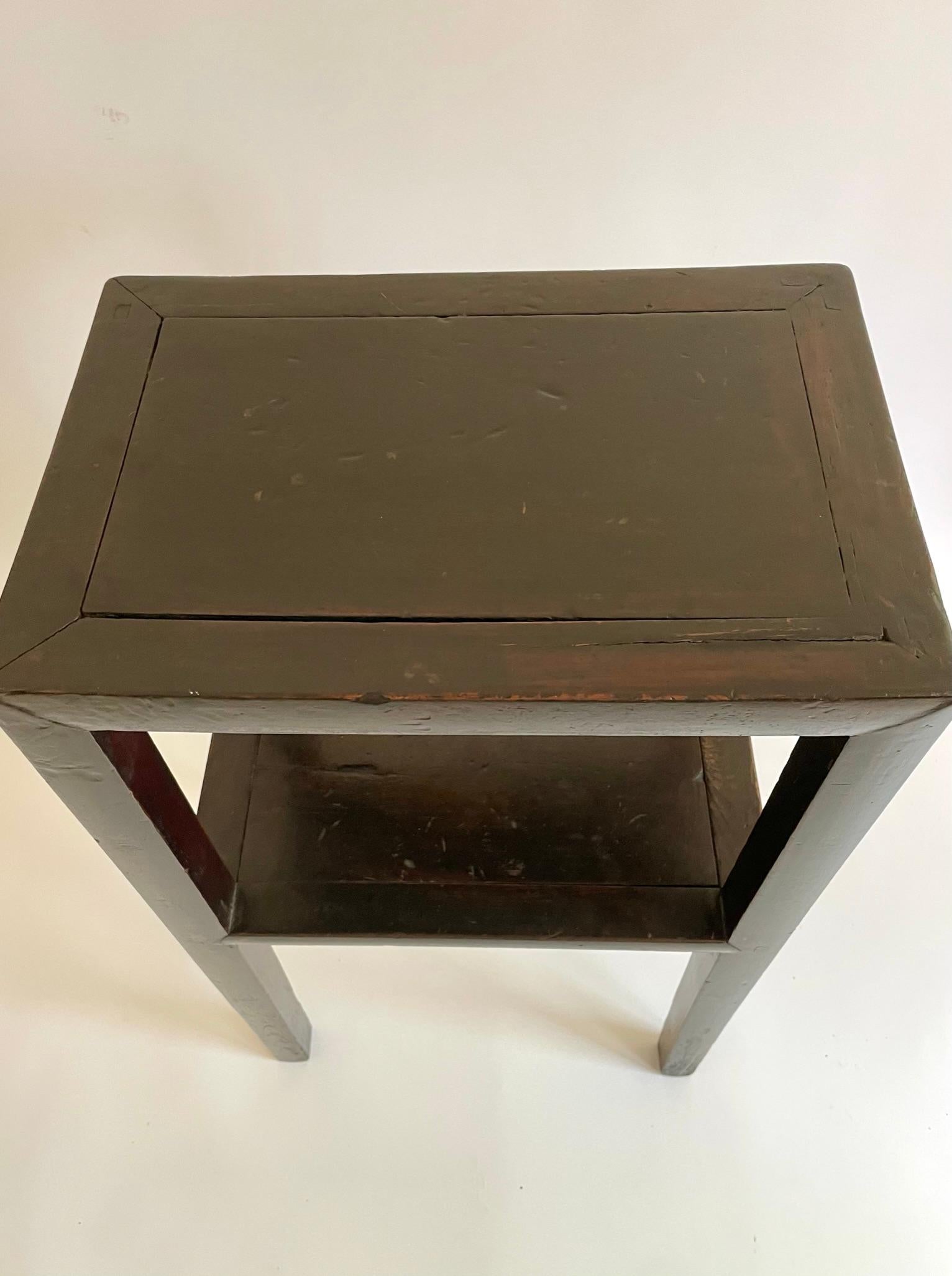 Late 19th Century Chinese Blackwood 'Hongmu' Tea Table In Good Condition For Sale In Atlanta, GA